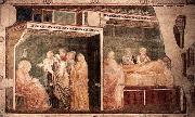 GIOTTO di Bondone Birth and Naming of the Baptist oil